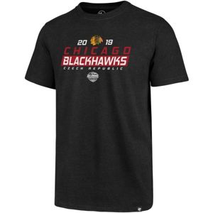 47 Chicago Blackhawks '47 CLUB TEE černá S - Pánské triko