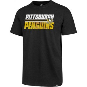 47 NHL PITTSBURGH PENGUINS SHADOW CLUB TEE Pánské tričko, Černá,Bílá,Žlutá, velikost L