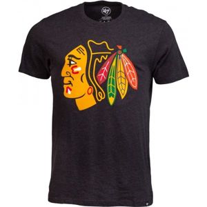 47 NHL CHICAGO BLACKHAWKS CLUB TEE Klubové tričko, černá, veľkosť S