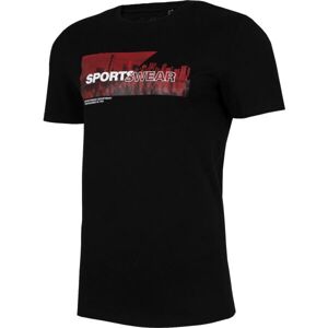 4F MEN'S T-SHIRT Pánské tričko, černá, velikost L
