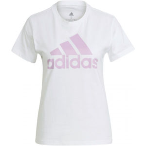 adidas BL TEE Dámské tričko, Bílá,Fialová, velikost XS