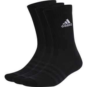 adidas CUSHIONED CREW SOCKS 3 PAIRS Ponožky, černá, veľkosť S