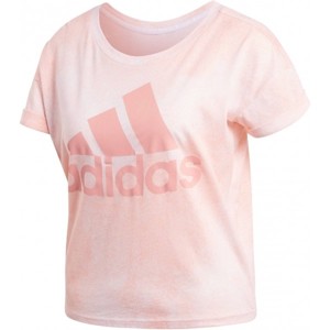 adidas ALL OVER PRINTED T-SHIRT růžová M - Dámské triko