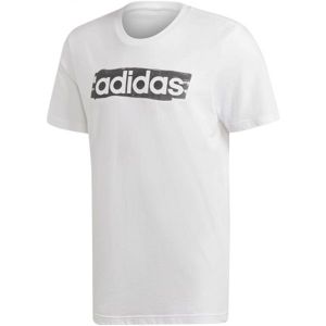 adidas E LIN BRUSH TEE bílá M - Pánské triko