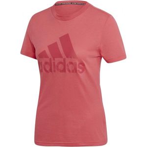 adidas W MH BOS TEE růžová S - Dámské tričko