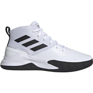 adidas OWNTHEGAME Pánská basketbalová obuv, bílá, velikost 43 1/3