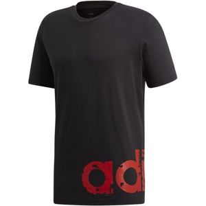 adidas M CORE GRAPHIC LINEAR TEE 2 černá M - Pánské tričko