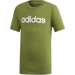 adidas ESSENTIALS LINEAR T-SHIRT zelená 140 - Chlapecké tričko