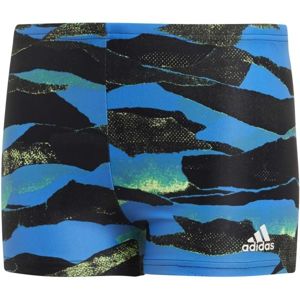 adidas FITNESS GRAPHIC SWIM BOXER BOYS černá 152 - Chlapecké sportovní plavky