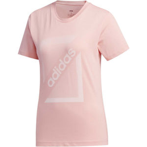 adidas CLIMA CB TEE růžová S - Dámské tričko
