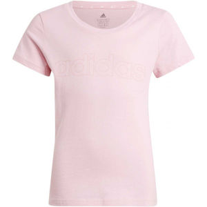 adidas LIN TEE Dívčí tričko, Růžová, velikost 164