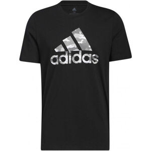 adidas CAMO BOS G TEE Pánské tričko, černá, velikost S