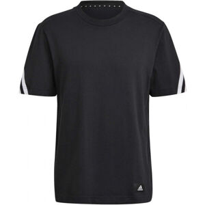 adidas FI 3S TEE Pánské tričko, Černá,Bílá, velikost M