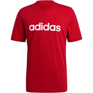 adidas LINEAR Pánské tričko, červená, veľkosť L