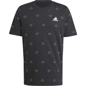 adidas SEASONAL ESSENTIALS MONOGRAM GRAPHIC T-SHIRT Pánské tričko, černá, velikost