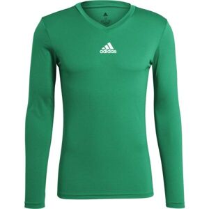adidas TEAM BASE TEE Pánské fotbalové triko, zelená, velikost M