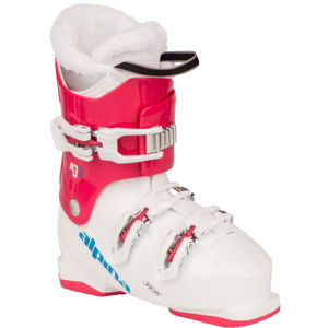 Alpina AJ3 GIRL Dívčí obuv na sjezdové lyžování, bílá, veľkosť 22