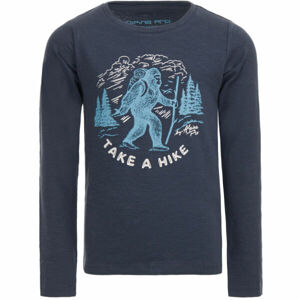 ALPINE PRO BASTO Chlapecké triko, Tmavě modrá,Světle modrá, velikost 140-146