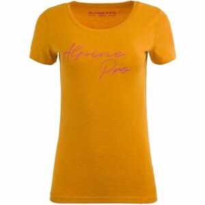 ALPINE PRO INMANA Dámské tričko, Žlutá, velikost XL