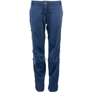 ALPINE PRO CHECKA Dámské softshellové kalhoty, modrá, velikost 34
