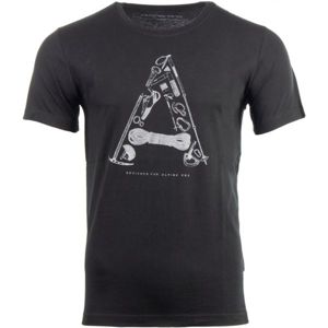 ALPINE PRO TITAN černá L - Pánské triko