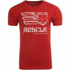 ALPINE PRO RUTLAND Pánské triko, červená, veľkosť XL