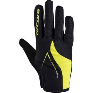 Arcore HIVE Dlouhoprsté cyklistické rukavice, Černá,Žlutá, velikost M