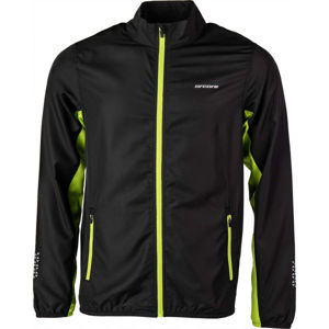 Arcore MELVIN Pánská běžecká bunda, Černá,Světle zelená, velikost M