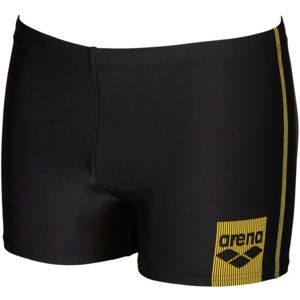 Arena M BASICS SHORT Pánské nohavičkové plavky, Černá,Žlutá, velikost 8