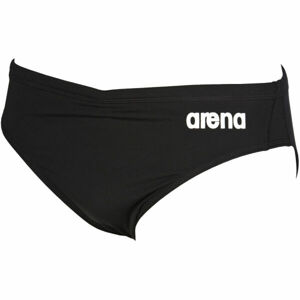 Arena SOLID BRIEF Pánské slipové plavky, Černá,Bílá, velikost 5