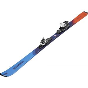 Atomic VANTAGE JR 130-150 + C 5 GW Juniorské sjezdové lyže, Modrá,Tmavě modrá,Oranžová, velikost 140