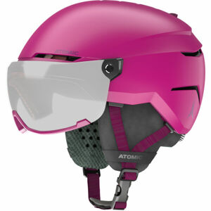 Atomic SAVOR VISOR JR Juniorská sjezdová helma, růžová, veľkosť (51 - 55)