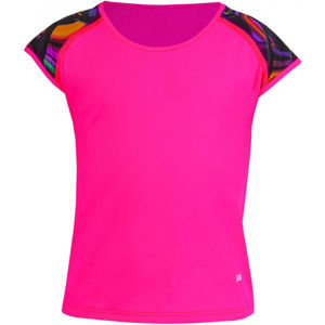 Axis FITNESS T-SHIRT GIRL Dívčí fitness triko, Růžová,Černá,Oranžová, velikost 116