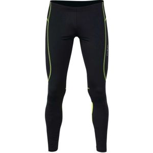 Axis RUN KALHOTY DLOUHÉ Pánské běžecké kalhoty, Černá,Zelená, velikost