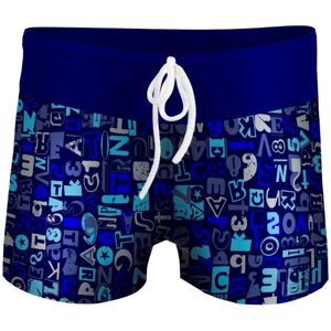 AXONE LETTERS Chlapecké nohavičkové plavky, modrá, velikost 128