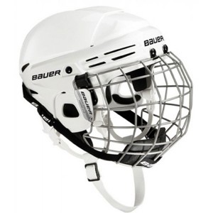 Bauer 2100 COMBO JR bílá 50-55 - Juniorská helma s mřížkou