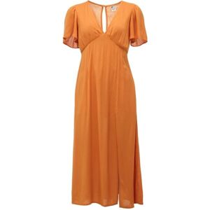 Billabong JET SET Dámské midi šaty, oranžová, velikost
