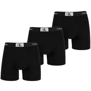 Calvin Klein ´96 COTTON-BOXER BRIEF 3PK Pánské boxerky, černá, veľkosť XXL