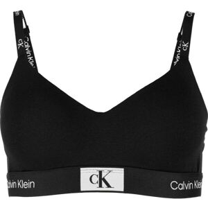 Calvin Klein ´96 COTTON-LGHT LINED BRALETTE Dámská podprsenka, černá, veľkosť M