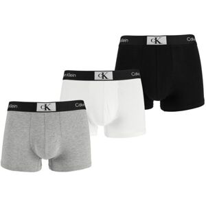 Calvin Klein ´96 COTTON-TRUNK 3PK Pánské boxerky, černá, velikost S