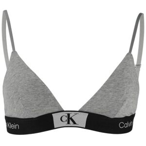 Calvin Klein ´96 COTTON-UNLINED TRIANGLE Dámská podprsenka, šedá, velikost XS