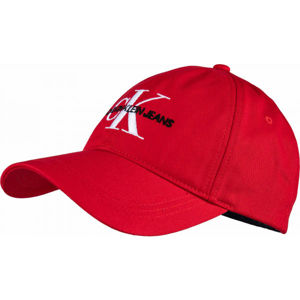 Calvin Klein CKJ MONOGRAM CAP červená UNI - Unisexová kšiltovka