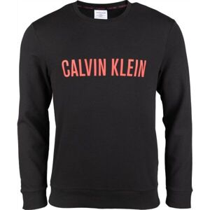 Calvin Klein L/S SWEATSHIRT Pánská mikina, Černá,Červená, velikost XL