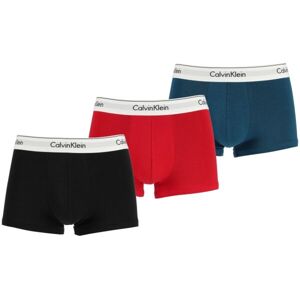 Calvin Klein MODERN CTN STRETCH-TRUNK 3PK Pánské boxerky, černá, velikost