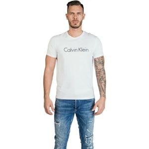 Calvin Klein S/S CREW NECK Pánské tričko, bílá, velikost XL