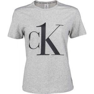 Calvin Klein S/S CREW NECK Dámské tričko, Šedá, velikost L
