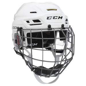 CCM TACKS 310C SR COMBO Hokejová helma, bílá, velikost L
