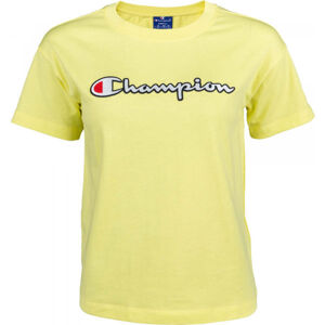 Champion CREWNECK T-SHIRT Dámské tričko, Žlutá,Bílá,Červená, velikost