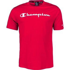 Champion CREWNECK T-SHIRT Pánské tričko, Červená,Bílá, velikost M