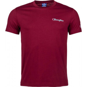 Champion CREWNECK T-SHIRT Pánské tričko, Vínová, velikost S